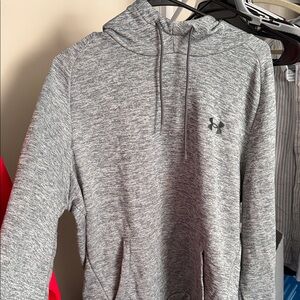 Under Armour Men's Heather Gray Crewneck Pullover Hoodie